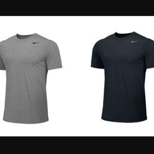 (2) NEW Nike Legend Short Sleeve T Shirt Size XL Gray AND Black Crew Neck